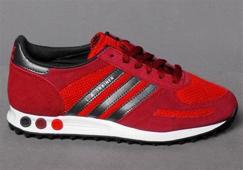 adidas la trainer red black|adidas originals la trainer woven.